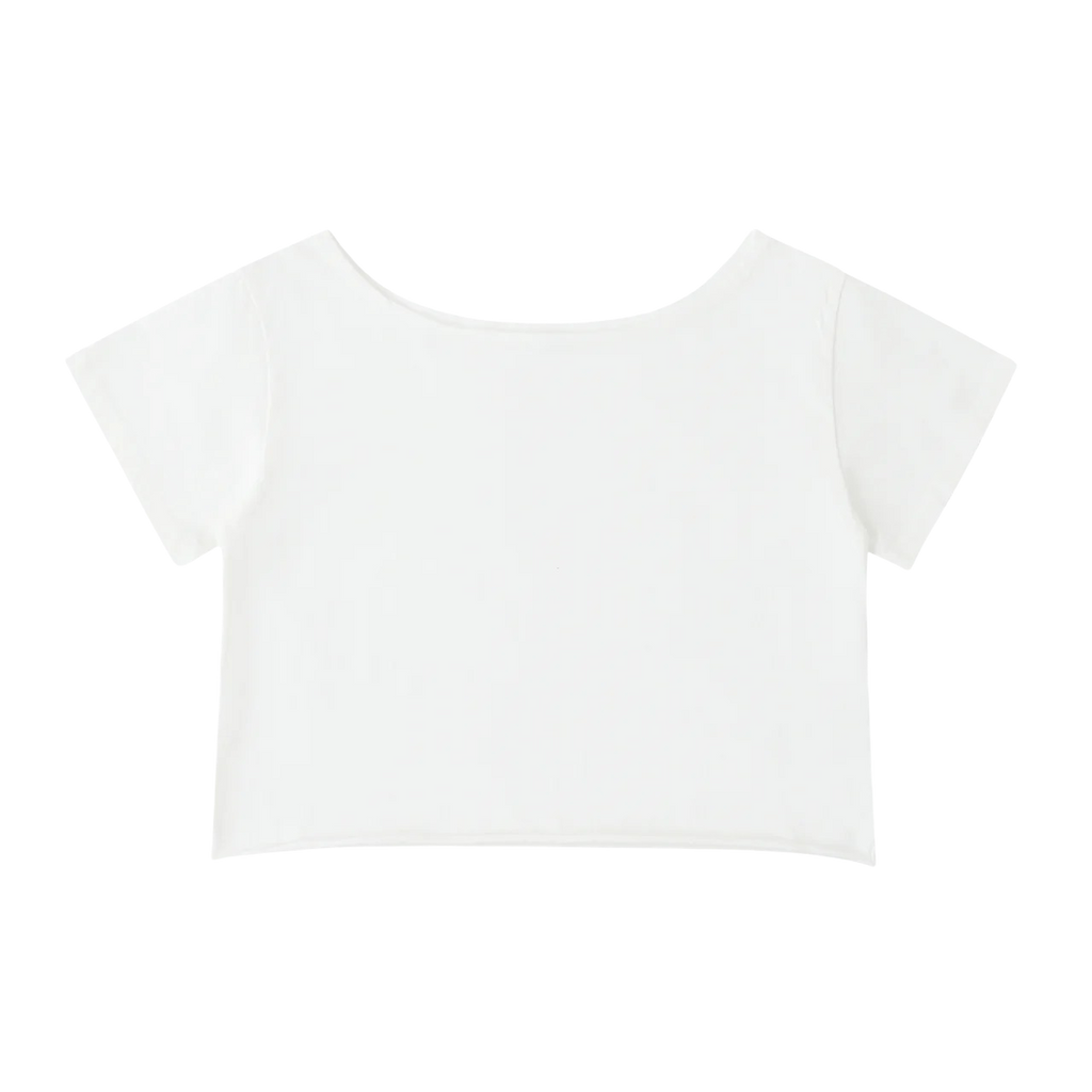 OFF-SHOULDER COTTON T-SHIRT