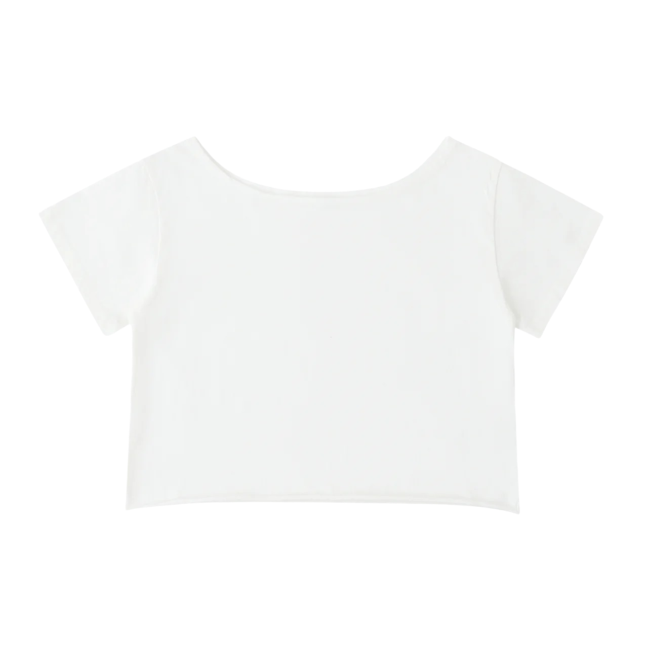 OFF-SHOULDER COTTON T-SHIRT