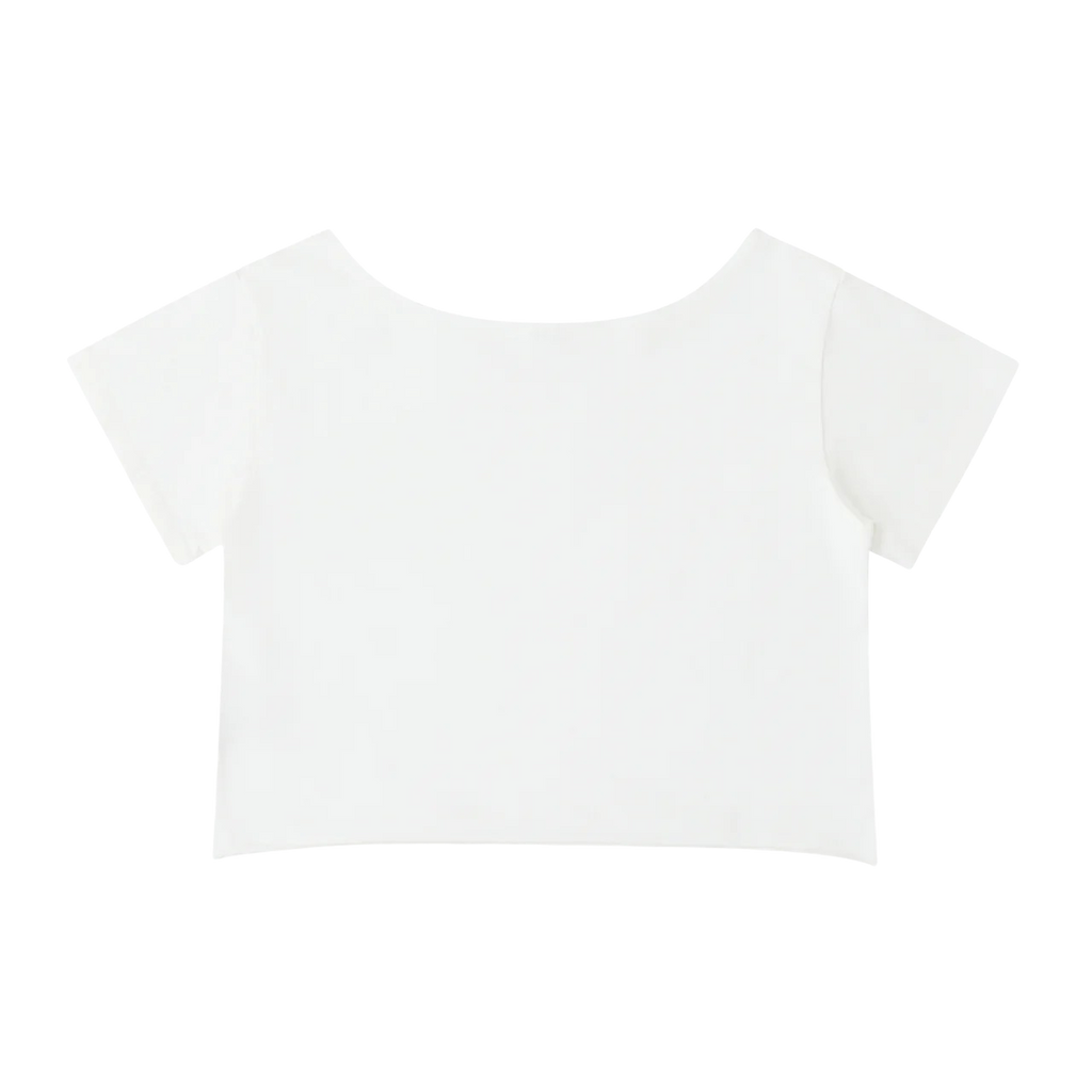 OFF-SHOULDER COTTON T-SHIRT