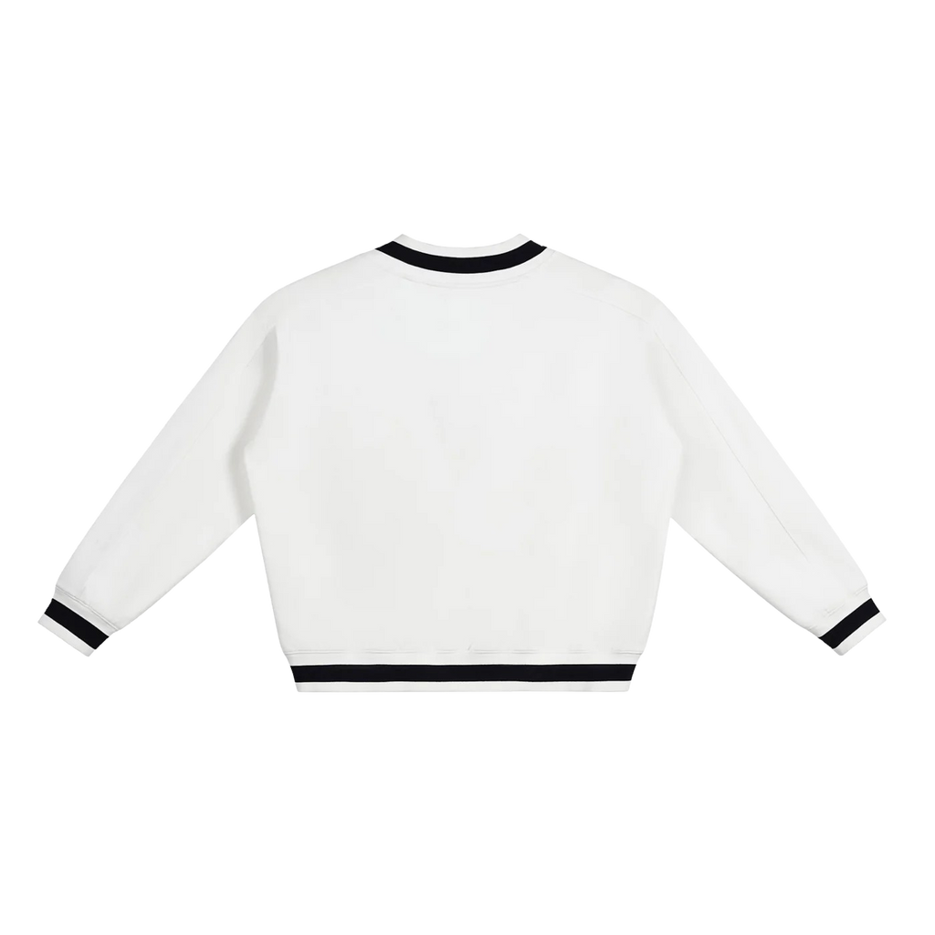 V-NECK COTTON SWEATER