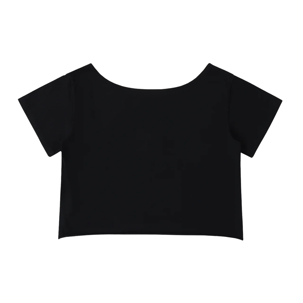 OFF-SHOULDER COTTON T-SHIRT