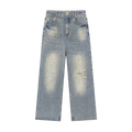 DISTRESSED DENIM JEANS
