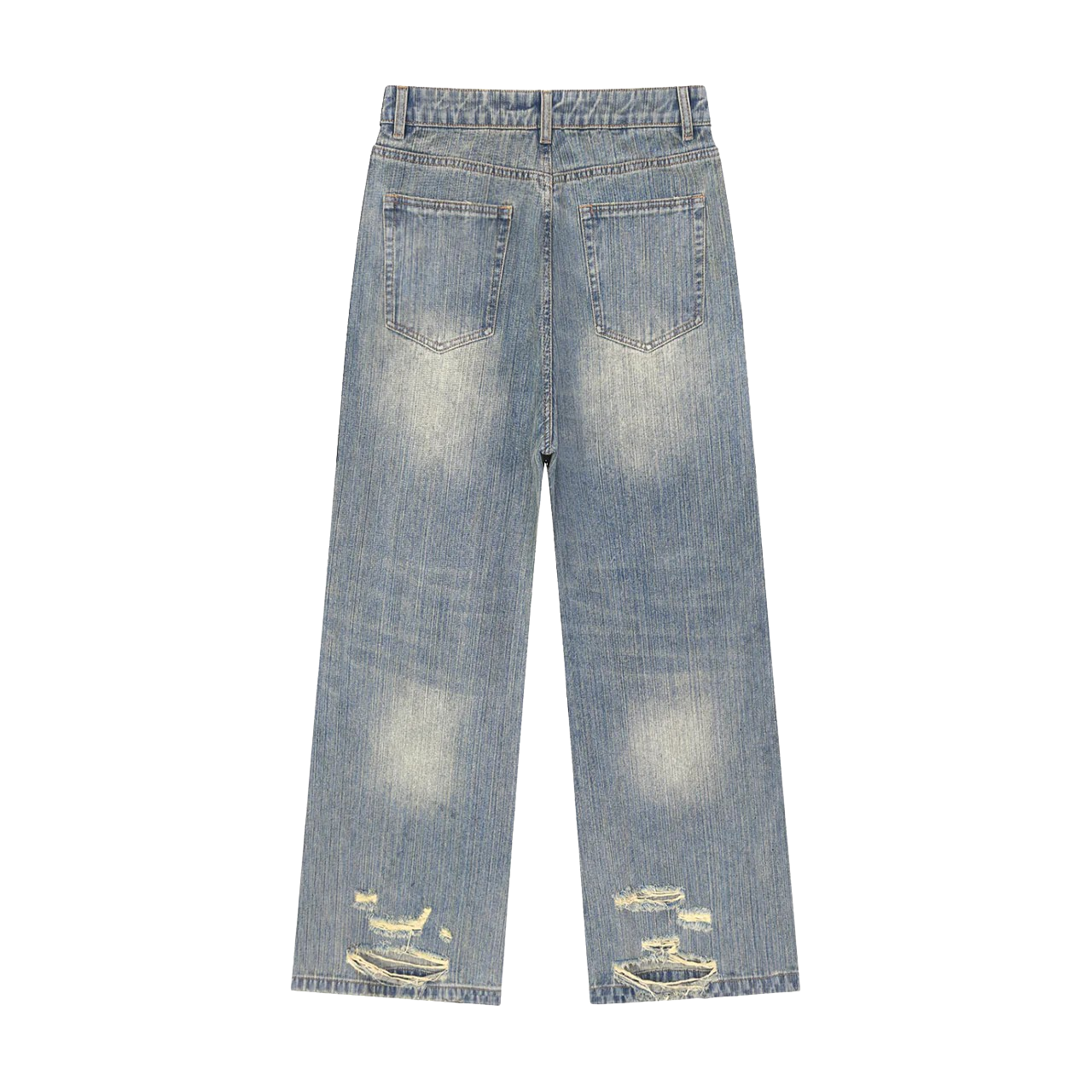 DISTRESSED DENIM JEANS