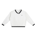 V-NECK COTTON SWEATER