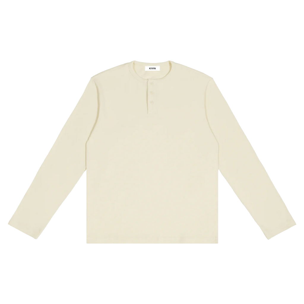 LONG SLEEVE HENLEY SHIRT