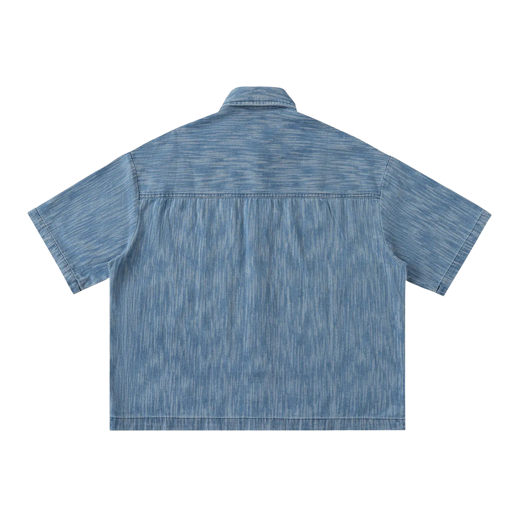 DISTRESSED SHORT SLEEVE SHIRT