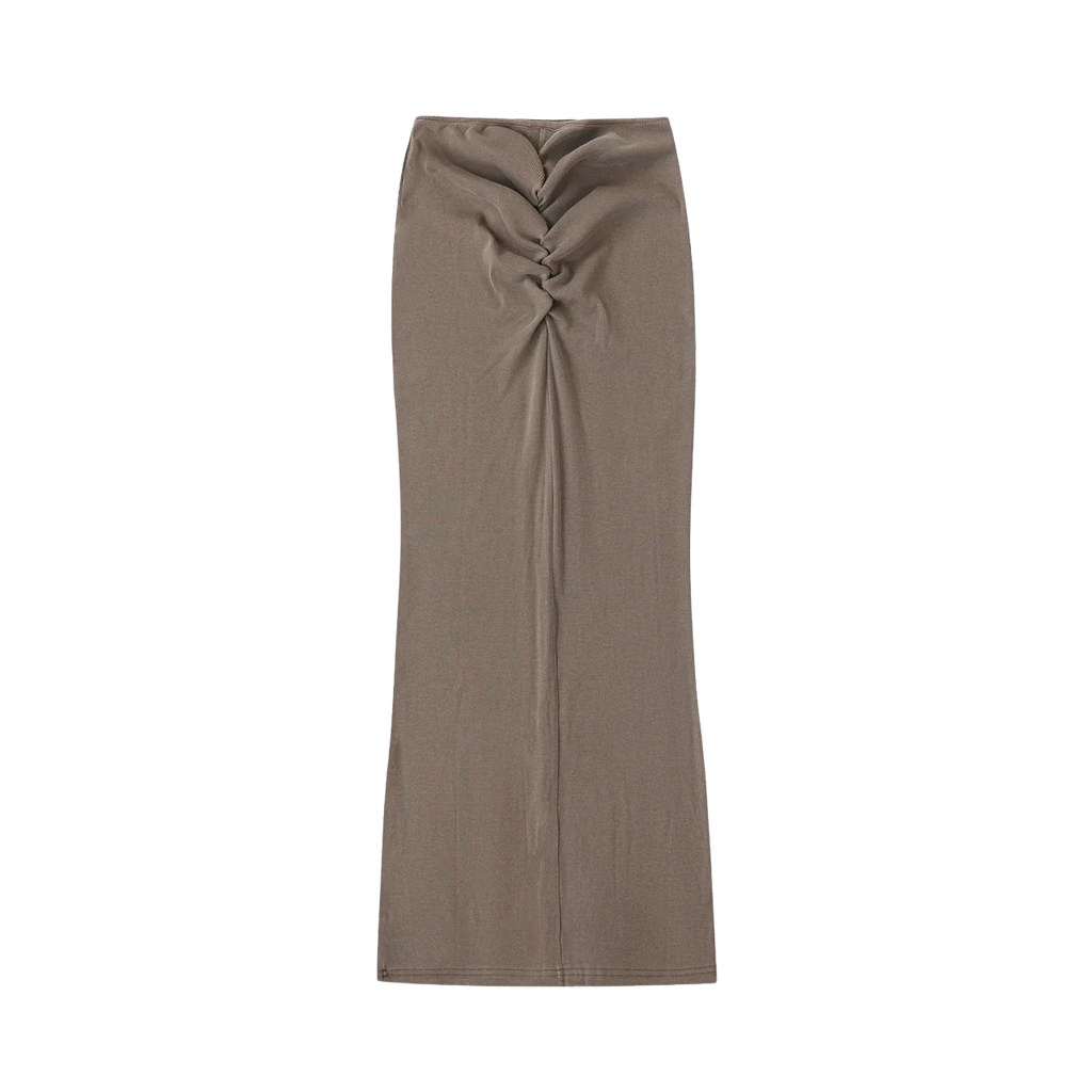 DRAWSTRING MAXI SKIRT