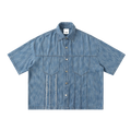 DISTRESSED SHORT SLEEVE SHIRT