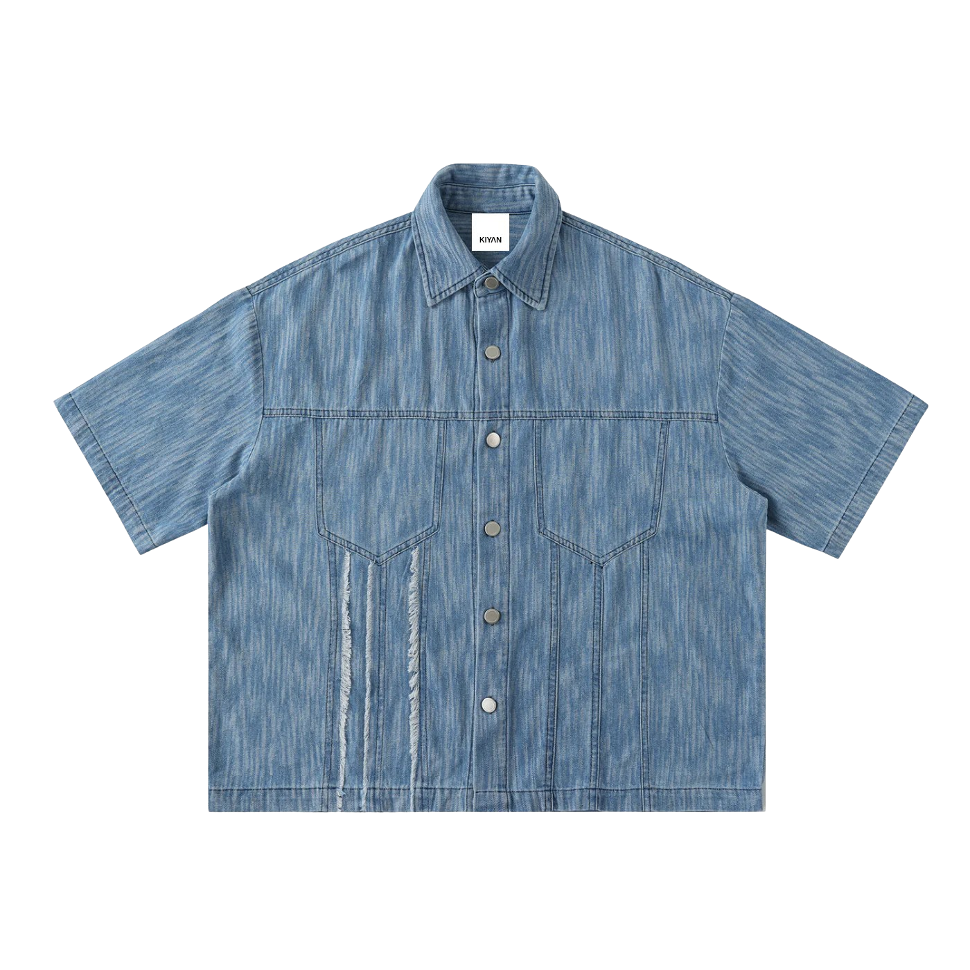 DISTRESSED SHORT SLEEVE SHIRT