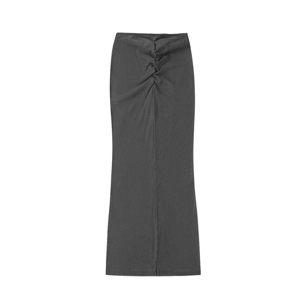 DRAWSTRING MAXI SKIRT