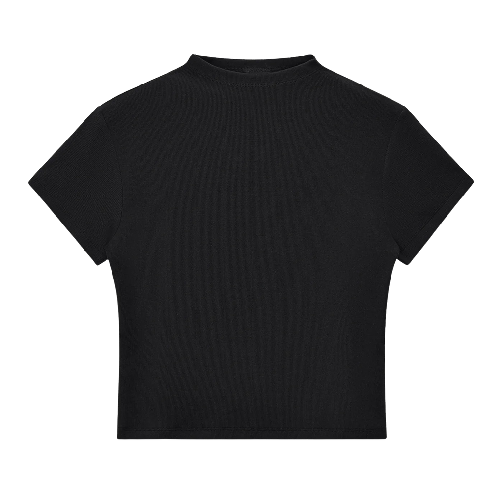 SLIM FIT MOCK NECK TEE