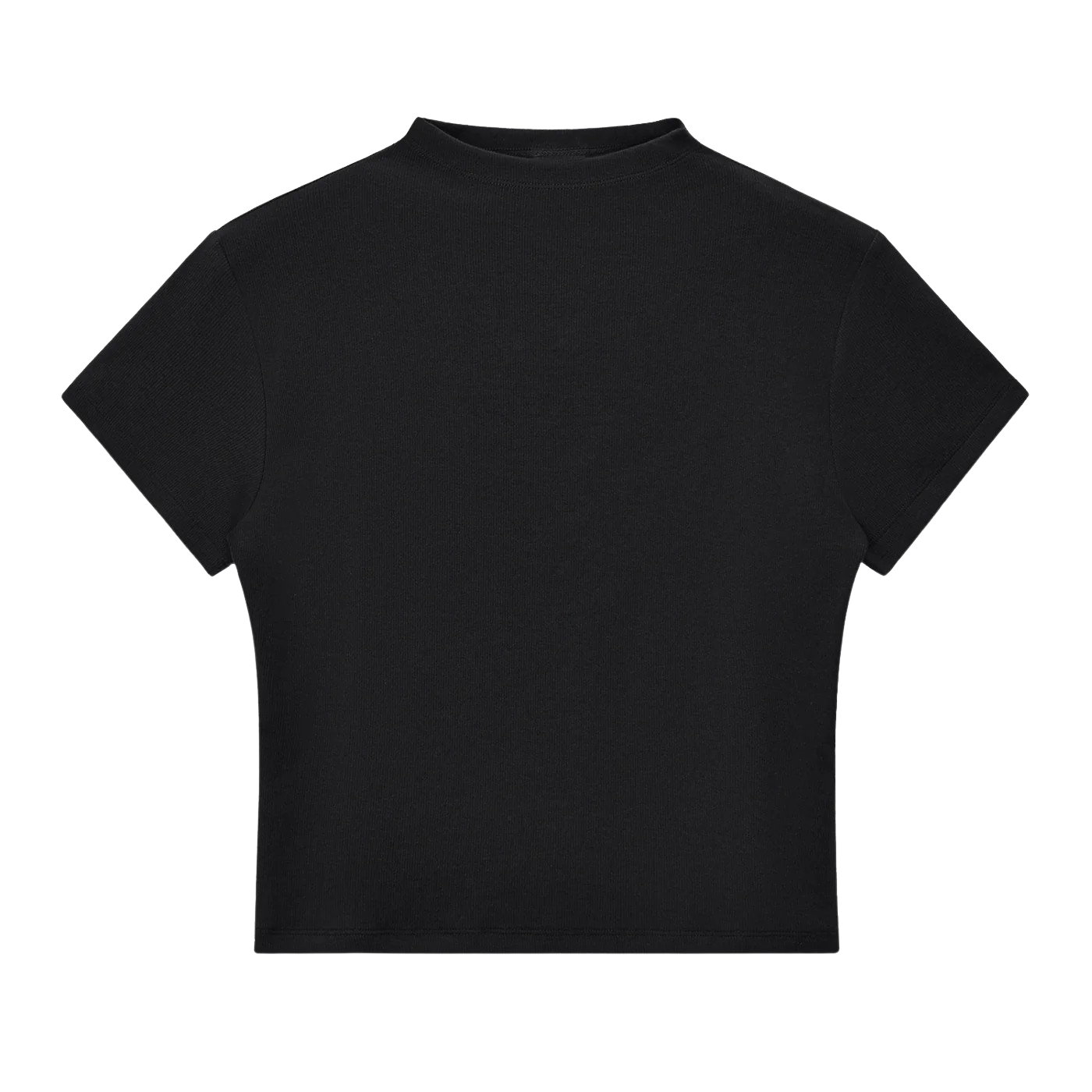 SLIM FIT MOCK NECK TEE