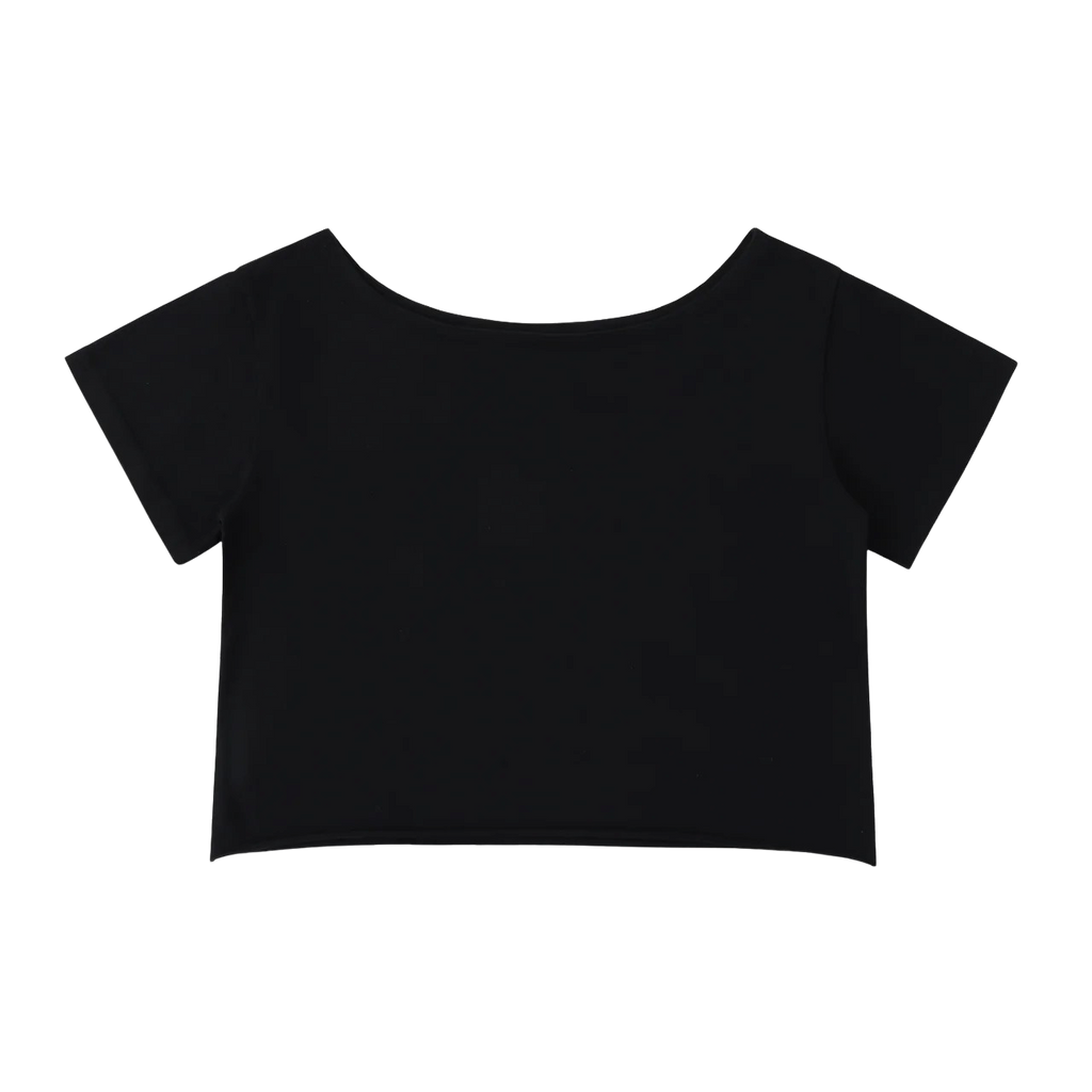 OFF-SHOULDER COTTON T-SHIRT